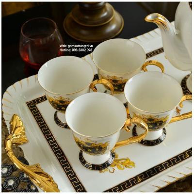 Bộ Ấm Trà Hoàng Gia Phong Cách Châu Âu